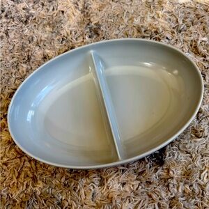 Vintage 1950s Melamine Melmac Divided Serving Dish gray Watertown Lifetime Ware
